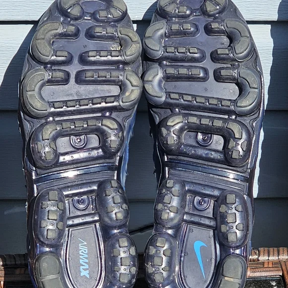 Nike Air Vapormax Plus Obsidian/Obsidian-Photo Blue (924453 401) Size 11 - Picture 8 of 9